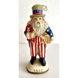 Vintage Uncle Sam Christmas Ornament 5" Tall Memories Of Santa Collection